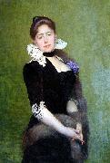 Lefebvre, Jules Joseph Portrait of a Lady oil painting artist